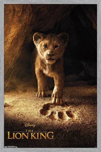 Vista 15 de Trends International Disney The Lion King - Póster de pared de Simba de una hoja, 14.725 x 22.375 pulgadas, versión enmarcada de madera de granero