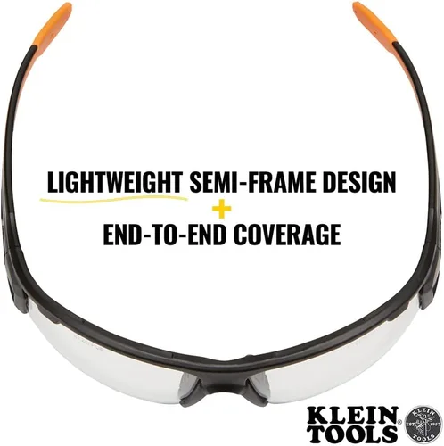 Vista 4 de KLEIN TOOLS Safety Glasses, Professional PPE Protective Eyewear with Semi Frame
