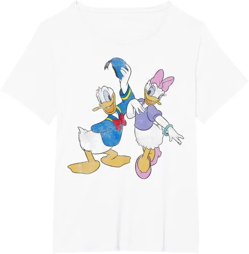 Vista 13 de Disney Mickey and Friends Donald and Daisy - Camiseta desgastada Blanco