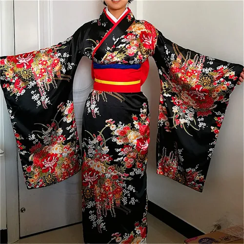 Vista 2 de Disfraz de anime kimono para cosplay, vestido de Lolita