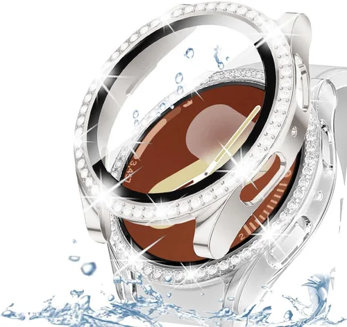 Vista 17 de DEALELE Paquete de 1 + 3 fundas compatibles con Samsung Galaxy Watch 7 Ultra (1.772 pulgadas), funda protectora de policarbonato transparente