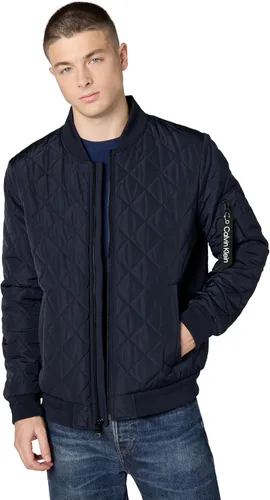 Vista 7 de Calvin Klein chamarra de aviador con detalle de cremallera acolchada para hombre