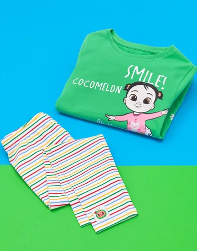 Vista 4 de CoComelon Conjunto de leggings de camiseta para niños pequeños JJ Cece Musical Top Bottoms