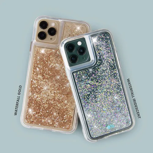 Vista 5 de Case-Mate - WATERFALL - Funda con purpurina para iPhone 11 Pro - 5.8 pulgadas - Oro