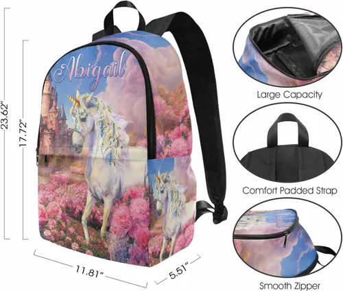 Vista 150 de Texto personalizado Elefante desgaste gafas mochila mochila mochila casual Daypack bolsa para mamá niñas, color86-4, Mochilas Daypack