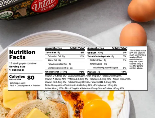 Vista 2 de Vital Farms Huevos orgánicos de grado A XL, 12 CT