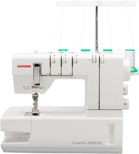 Vista 10 de Janome 001900CPX - Máquina de puntada de cubierta, color blanco