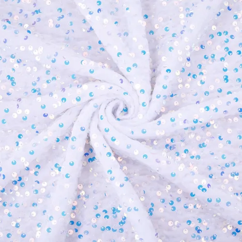 Vista 22 de The Yard - Tela de terciopelo con lentejuelas negras de 2 yardas, material grueso brillante para coser ropa de novia, vestidos, disfraces, vestidos