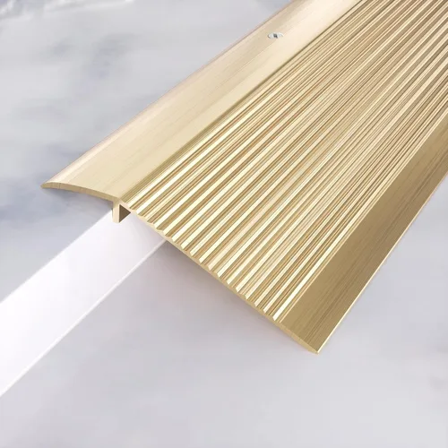 Vista 17 de Tira de transición de piso de metal, umbral de aluminio para puertas, para espacio de 0.4″ a 1.6″, para puertas, azulejos, madera, vinilo Negro