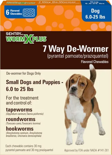 Vista 8 de Worm X Plus - Desparasitante masticable de 7 vías para perros - Tabletas para perros pequeños y cachorros (6-25 libras)