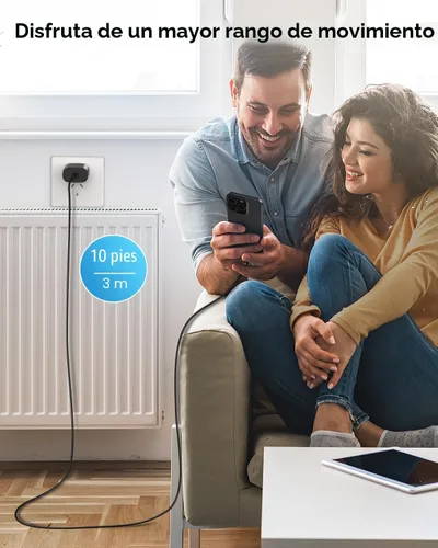 Vista 7 de Cargador tipo C de carga rápida, paquete de 2 [3.05m y 1.83m] cable USB C largo con bloque de cargador súper rápido de 25W para teléfono compatible