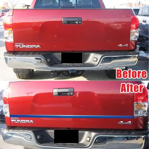 Vista 9 de 16 pies de Azul Oscuro Shine & Bright Auto Autoadhesivo Universal para Exterior e Interior Moldura de Decoración para Cuerpo de Vehículo