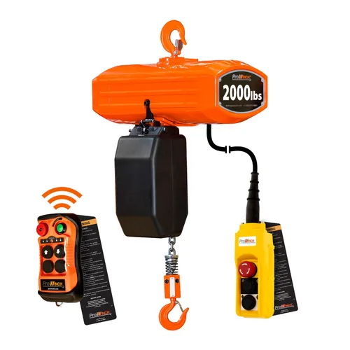 Vista 9 de Prowinch - Polipasto eléctrico portátil - Polipasto de cadena eléctrica de 300 lb con control remoto inalámbrico, altura de elevación de 20 pies