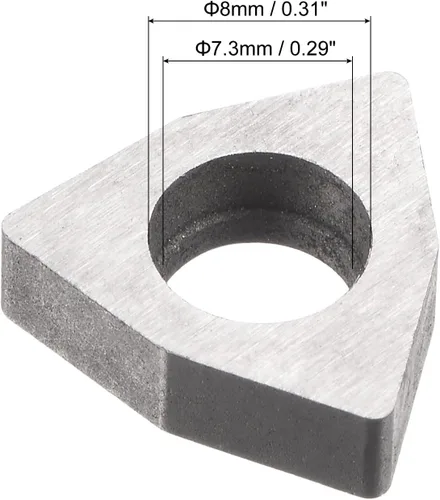 Vista 3 de uxcell Carburo Insertar Asiento Shim MW0804 Herramienta de torneado Rosca Torno Asientos 10 Unids