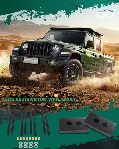 Vista 6 de SCITOO Kit de elevación de nivelación trasera de 1 pulgada para Ford 2008-2020 Espaciador de puntal de elevación de 1 pulgada compatible con bloques