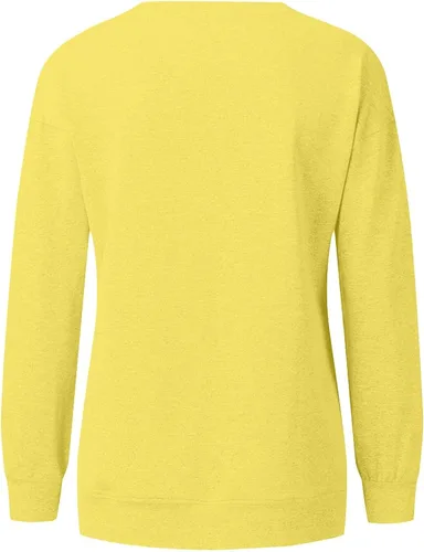 Vista 4 de OSMUAL Ropa de otoño para mujer, sudadera casual de manga larga con cuello redondo y estampado a rayas