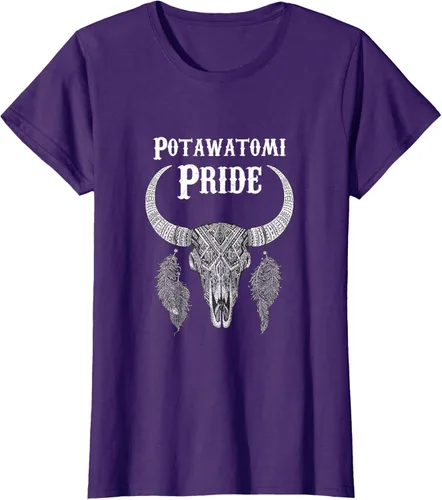 Vista 11 de Potawatomi Pride Tribe Native American Indian Buffalo Camiseta