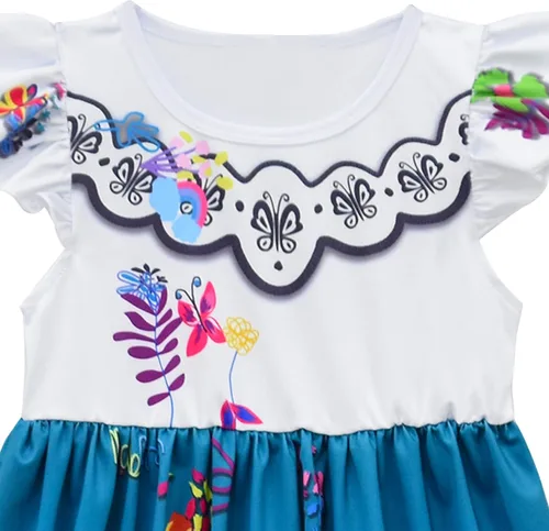 Vista 2 de AOVCLKID Disfraz de princesa para niñas disfraz de cosplay Halloween disfraces de paty