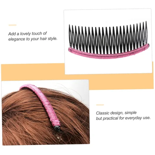 Vista 4 de 10 unids nupcial peine de pelo peine diapositiva horquilla para el cabello de las mujeres versión core