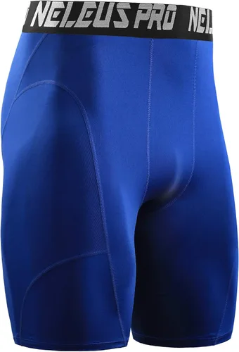 Vista 6 de NELEUS Paquete de 3 pantalones cortos de compresión para hombre