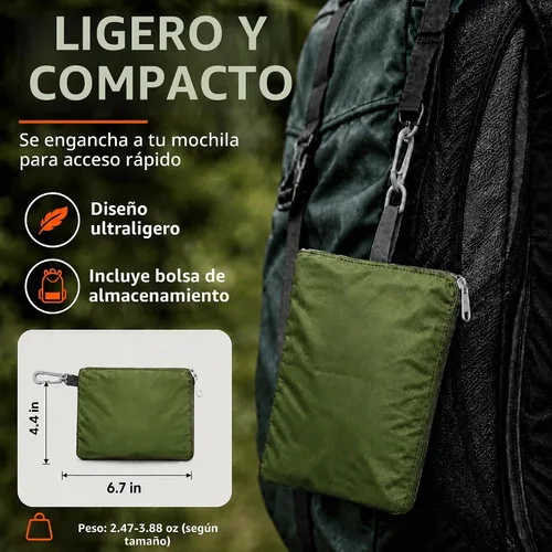 Vista 5 de Frelaxy - Funda impermeable para mochila, nivel de impermeabilidad de 10000 mm, estructura multicapa ultrarresistente mejorada, correa con hebilla
