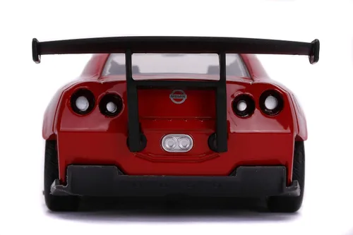 Vista 4 de Jada Toys Power Rangers 1:32 Red Ranger 2009 Nissan GT-R R35 Ben Sopra - Coches fundidos a presión, juguetes para niños y adultos