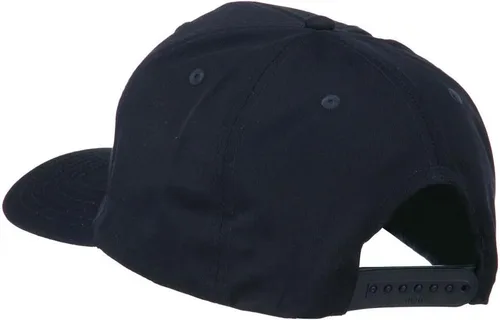 Vista 3 de e4Hats Gorra de sarga de algodón bordado Almirante Azul marino