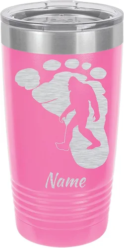 Vista 5 de 20oz Travel Tumbler Mug, Bigfoot, Sasquatch, Personalized Engraving Included