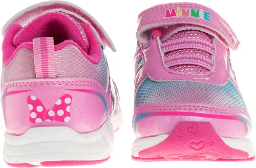 Vista 3 de Disney Zapatos innie Mouse para niñas - Tenis sin cordones con luces de Minnie Mouse (bebéniño pequeño)