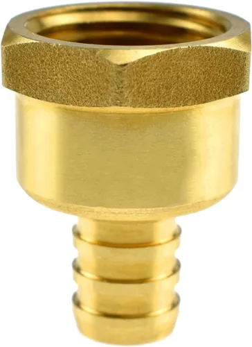 Vista 4 de SDTC Tech 1/2 pulgada PEX a 1/2 pulgada NPT hembra rosca tubería de montaje Adaptador de acoplamiento recto de tubo de crimpado de púas de latón