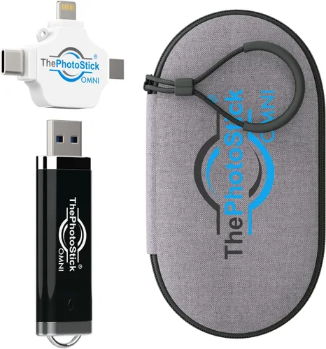 Vista 11 de ThePhotoStick® Omni - Funda protectora de 32 GB + Copia de seguridad segura de fotos y video y transferencia Organización de archivos digitales