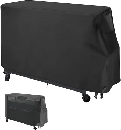 Vista 13 de Ooni - Funda para carrito de exterior para mesa modular grande, impermeable, para parrilla de cocina, cubierta de soporte para horno de pizza