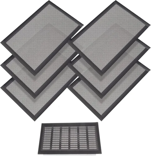 Vista 19 de Cubiertas de ventilación de piso rectangulares, cubierta de rejilla de ventilación de aire, cubierta magnética de malla de ventilación de PVC