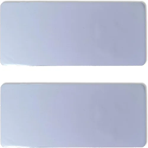Vista 3 de Letreros de baño para hombres y mujeres con braille (juego de 2), 7 pulgadas de ancho x 3 pulgadas de alto, letreros de baño con cinta de espuma