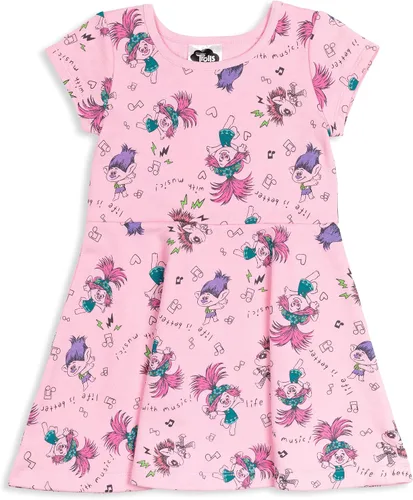 Vista 7 de DreamWorks Trolls Poppy - Vestido de rizo francés para niñas pequeñas a niños pequeños