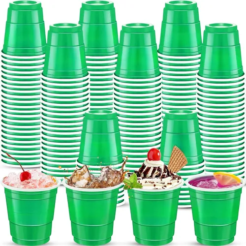 Vista 20 de 500 piezas vasos de chupito de 2 onzas de colores surtidos, vasos de chupito coloridos de plástico neón para beber, degustaciones servidas