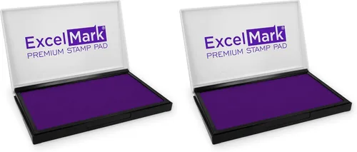 Vista 13 de ExcelMark - Almohadilla de tinta para sellos de goma 1-7/8 por 3-1/8 pulgadas - Negro