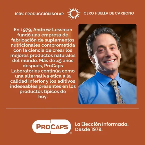 Vista 6 de ANDREW LESSMAN ProCaps Energy & Fat Metabolism Factors 60 Cápsulas