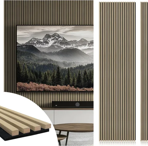 Vista 9 de CONCORD WALLCOVERINGS ™ Paneles de pared de madera, chapas 3D acústicas absorbentes de sonido para reducción de ruido e insonorización, cine