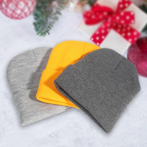 Vista 7 de Gelante Gorro Beanie de Punto Cálido con Dobladillo Liso para Hombres y Mujeres Gorra de Calavera. Azul aguamarina