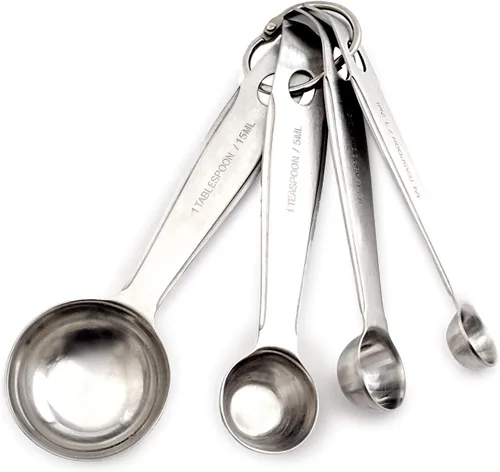 Vista 2 de Norpro Cucharas medidoras de acero inoxidable, una, 4 piezas