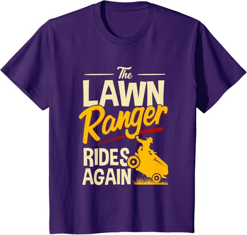 Vista 23 de The Lawn Ranger Rides Again - Camiseta de corte de césped Azul Marino