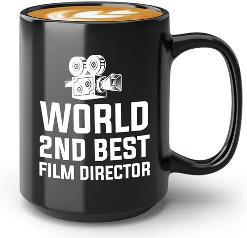 Vista 15 de Cineasta Taza de café 11oz Negra - Cineasta: Crítico de cine no remunerado - Cineasta Regalos Cámara Corte Director de Prop Guionista de cine