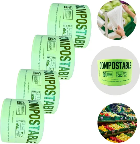 Vista 8 de OrangeBio Bolsas Compostables Certificadas para Productos del Hogar, 250 Unidades, 14 x 18 Pulgadas, Soportan hasta 14 Libras, ASTM D6400, EN 13432
