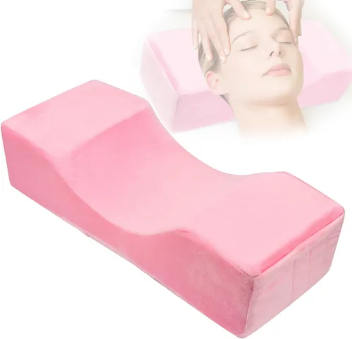 Vista 9 de Almohada de pestañas de terciopelo para salón de belleza Negro