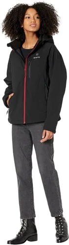 Vista 5 de ORORO mens Classic Heated Jacket (Black With Red Zipper)