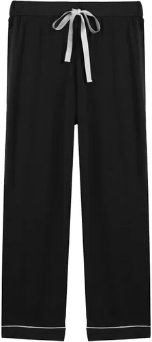 Vista 3 de Pijama de bambú ultra suave para mujer, juego de pijama - manga largacon botones.