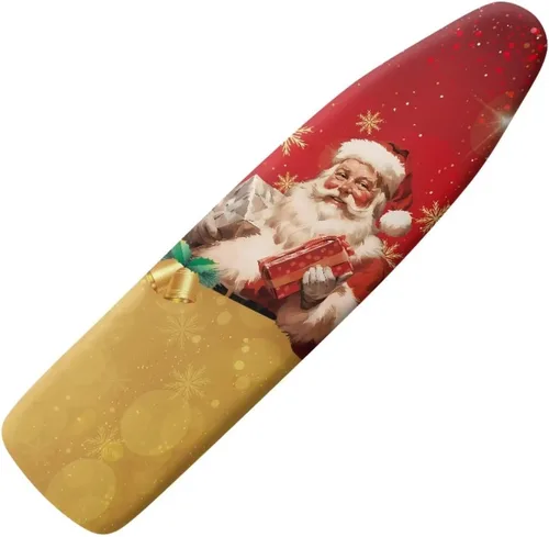 Vista 16 de Gomyblomy Cubierta antipolvo para tabla de planchar para árbol de Navidad, cubierta de tabla de planchar de Navidad con cierre de gancho y bucle