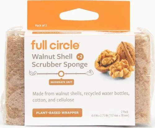 Vista 13 de Full Circle Esponja de limpieza resistente, hoja de agave robusta y celulosa sin plástico, esponja de platos de doble cara para hierro fundido