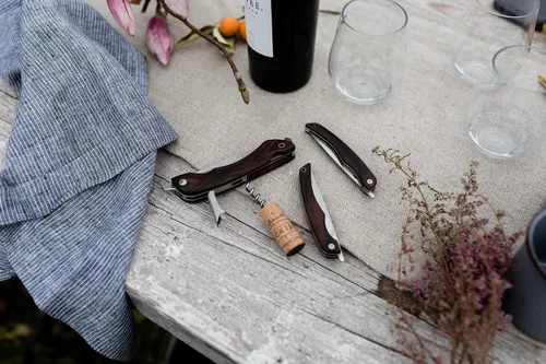 Vista 8 de Barebones Provisions - Cuchillo de sacacorchos, versátil cuchillo multiherramienta plegable de 4 pulgadas, hoja con abridor de vino y llave, y mango